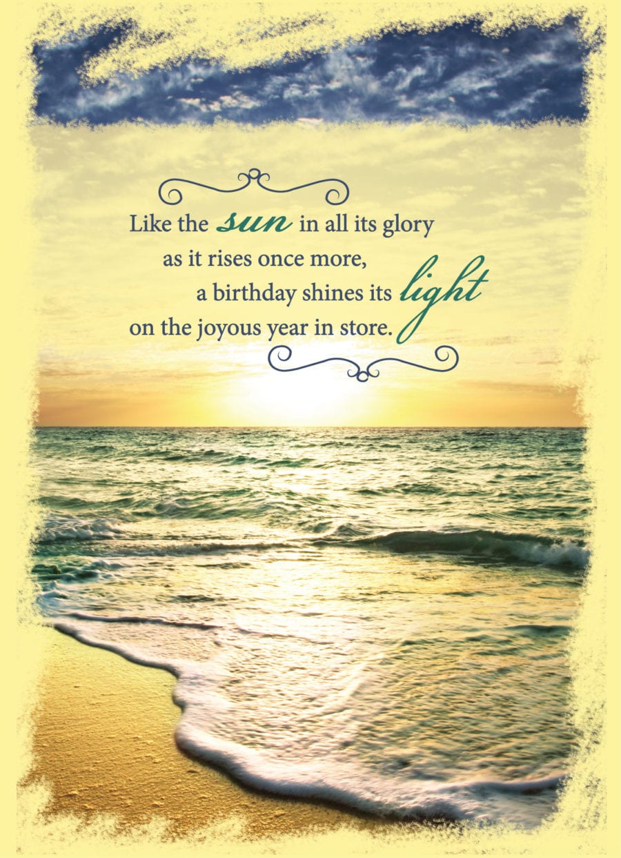 A Shining Birthday Personalized Greeting Cards by
