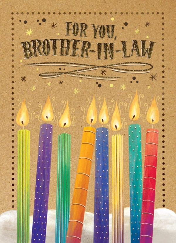 Cake Candles for Brother-in-Law