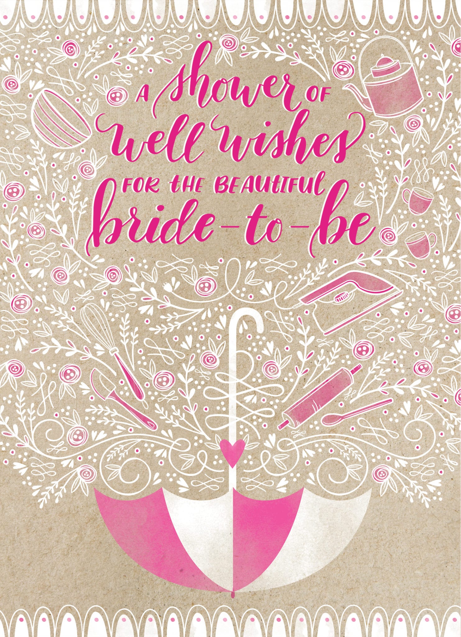 Bridal Shower Cards Personalized Greeting Cards By