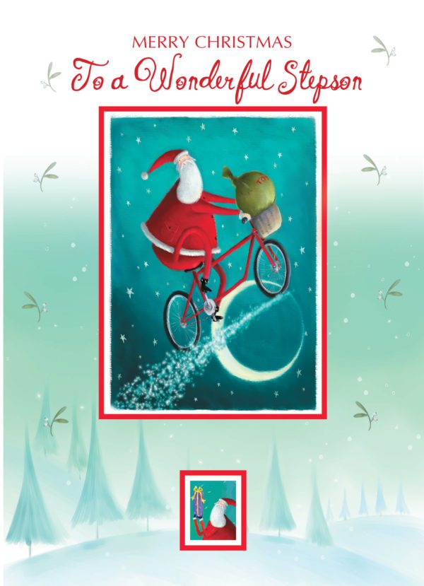 Santa Over the Moon