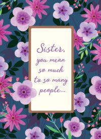 Purple Floral for Sister
